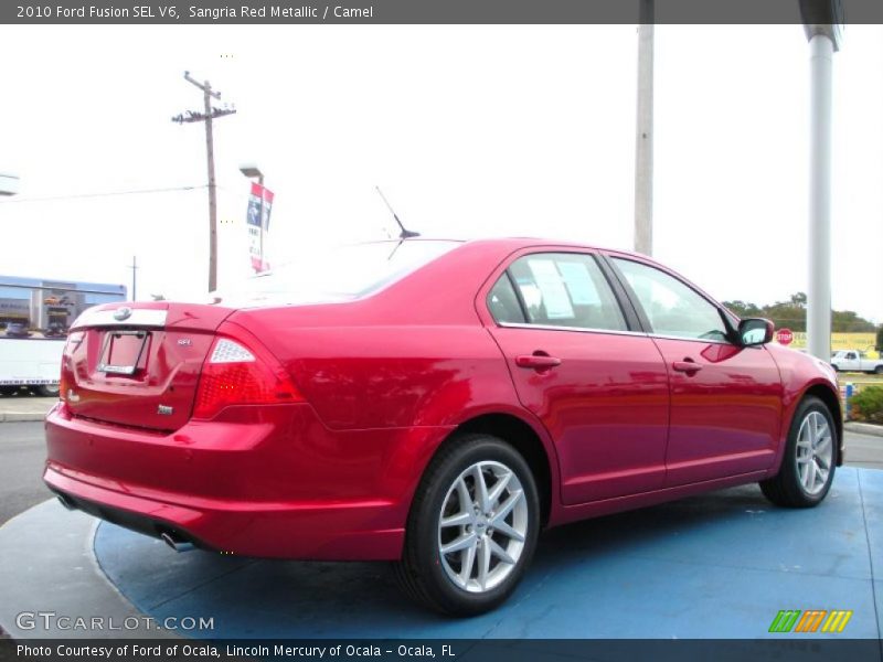 Sangria Red Metallic / Camel 2010 Ford Fusion SEL V6