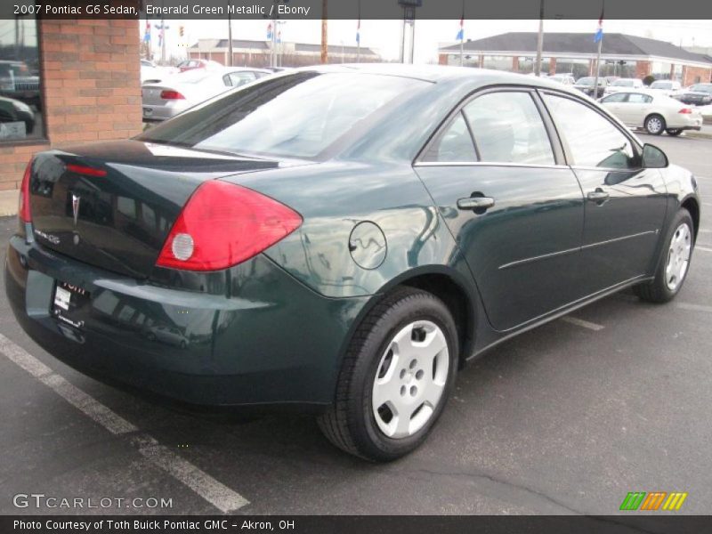 Emerald Green Metallic / Ebony 2007 Pontiac G6 Sedan