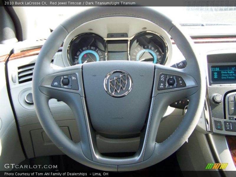 Red Jewel Tintcoat / Dark Titanium/Light Titanium 2010 Buick LaCrosse CX