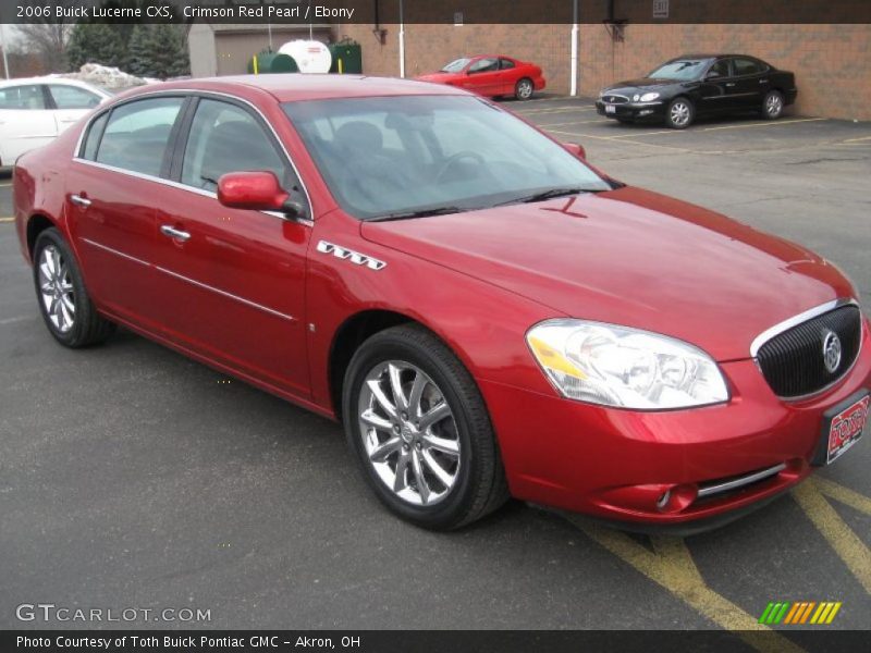 Crimson Red Pearl / Ebony 2006 Buick Lucerne CXS