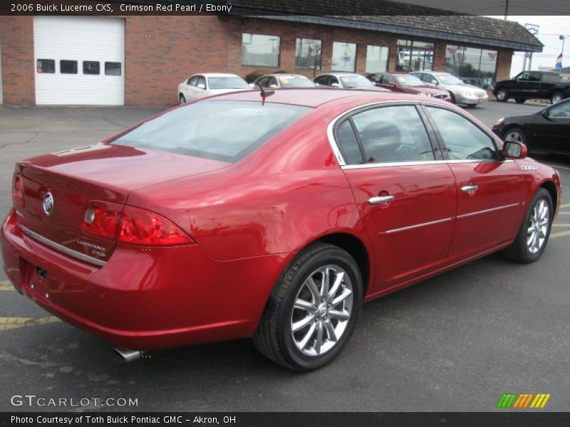 Crimson Red Pearl / Ebony 2006 Buick Lucerne CXS