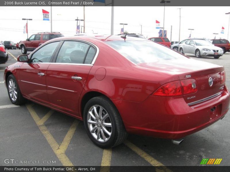 Crimson Red Pearl / Ebony 2006 Buick Lucerne CXS