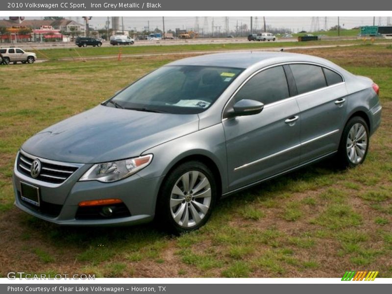 Iron Grey Metallic / Black 2010 Volkswagen CC Sport