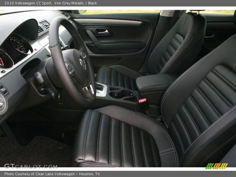 Iron Grey Metallic / Black 2010 Volkswagen CC Sport