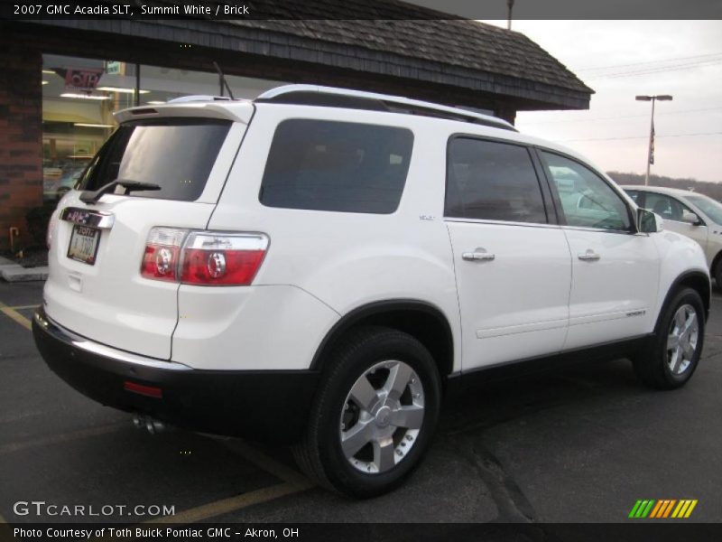 Summit White / Brick 2007 GMC Acadia SLT
