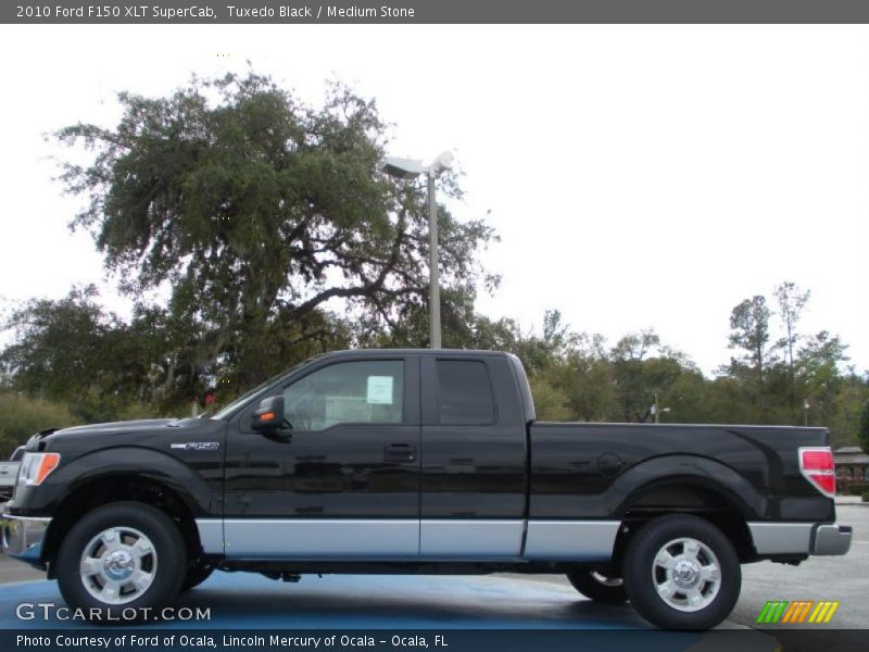 Tuxedo Black / Medium Stone 2010 Ford F150 XLT SuperCab