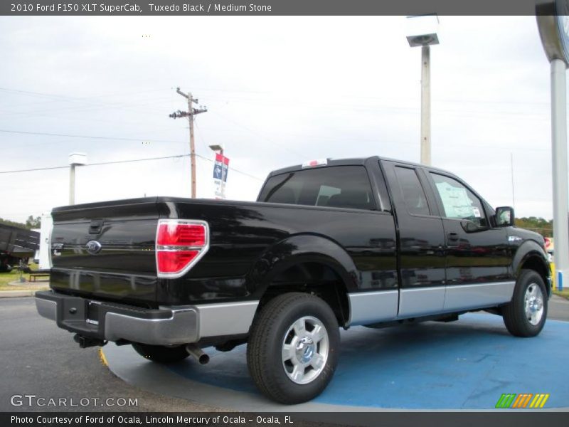 Tuxedo Black / Medium Stone 2010 Ford F150 XLT SuperCab