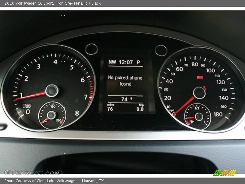 Iron Grey Metallic / Black 2010 Volkswagen CC Sport