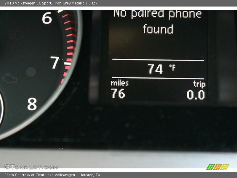 Iron Grey Metallic / Black 2010 Volkswagen CC Sport