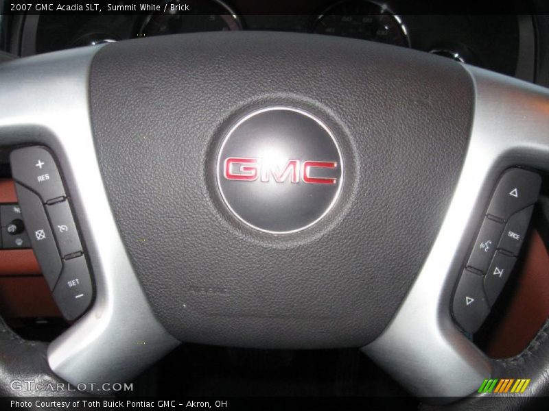 Summit White / Brick 2007 GMC Acadia SLT