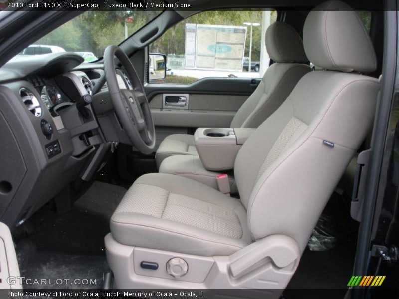 Tuxedo Black / Medium Stone 2010 Ford F150 XLT SuperCab