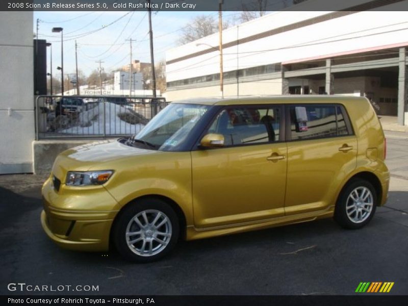 Gold Rush Mica / Dark Gray 2008 Scion xB Release Series 5.0