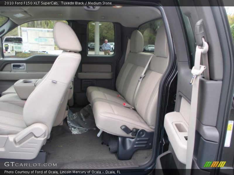Tuxedo Black / Medium Stone 2010 Ford F150 XLT SuperCab