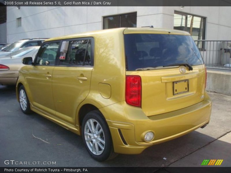 Gold Rush Mica / Dark Gray 2008 Scion xB Release Series 5.0
