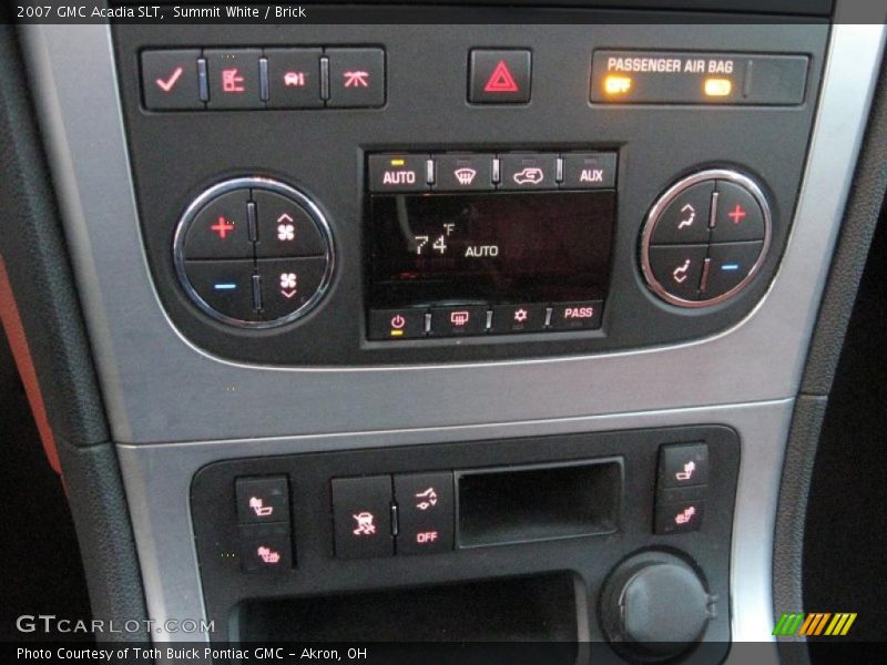 Summit White / Brick 2007 GMC Acadia SLT