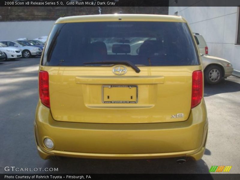 Gold Rush Mica / Dark Gray 2008 Scion xB Release Series 5.0