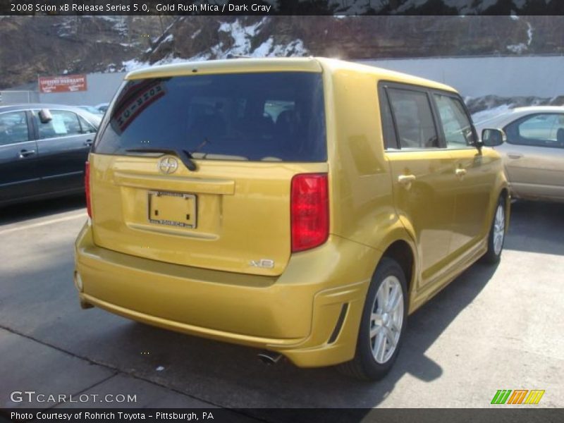 Gold Rush Mica / Dark Gray 2008 Scion xB Release Series 5.0
