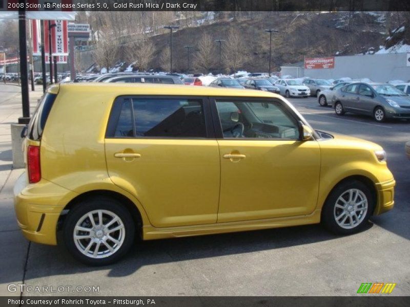 Gold Rush Mica / Dark Gray 2008 Scion xB Release Series 5.0
