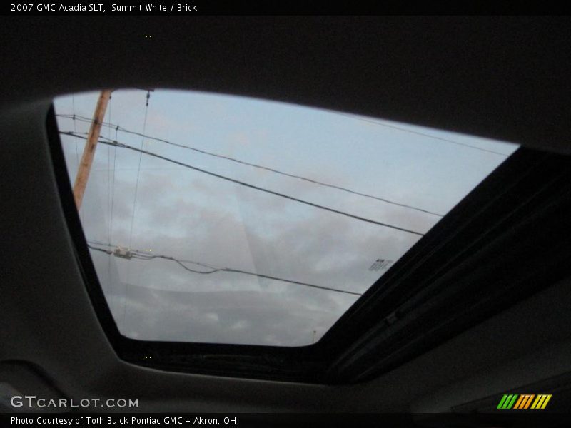 Summit White / Brick 2007 GMC Acadia SLT