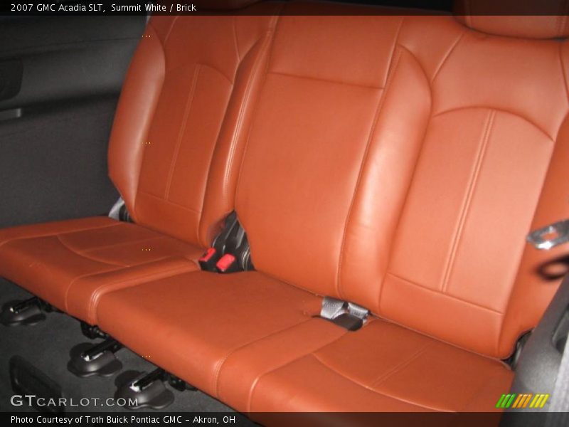 Summit White / Brick 2007 GMC Acadia SLT