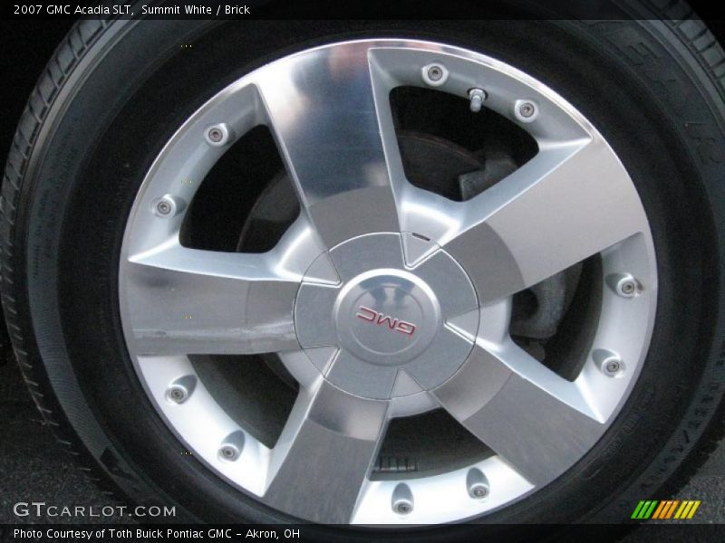 Summit White / Brick 2007 GMC Acadia SLT