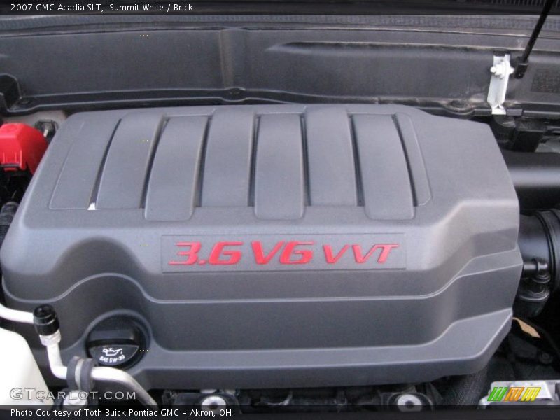 Summit White / Brick 2007 GMC Acadia SLT