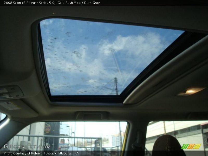 Gold Rush Mica / Dark Gray 2008 Scion xB Release Series 5.0