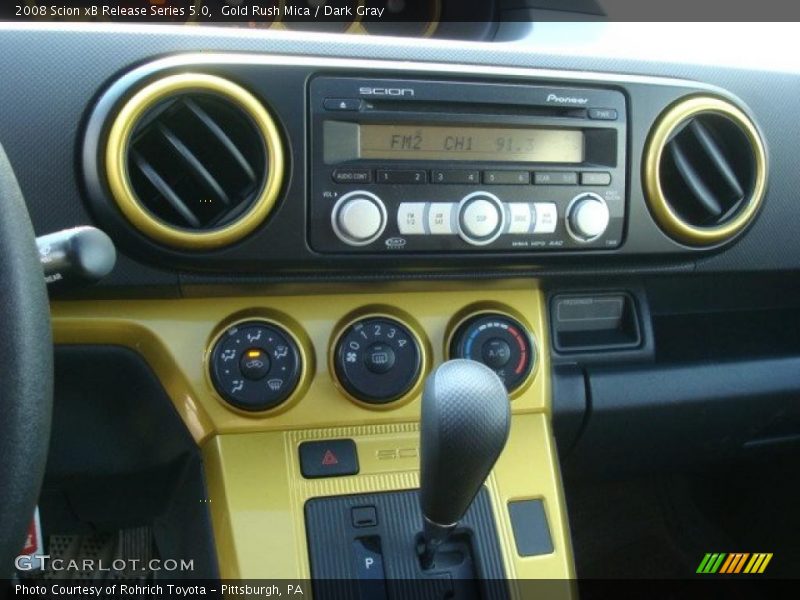 Gold Rush Mica / Dark Gray 2008 Scion xB Release Series 5.0