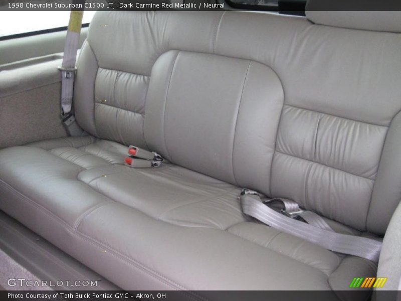 Dark Carmine Red Metallic / Neutral 1998 Chevrolet Suburban C1500 LT