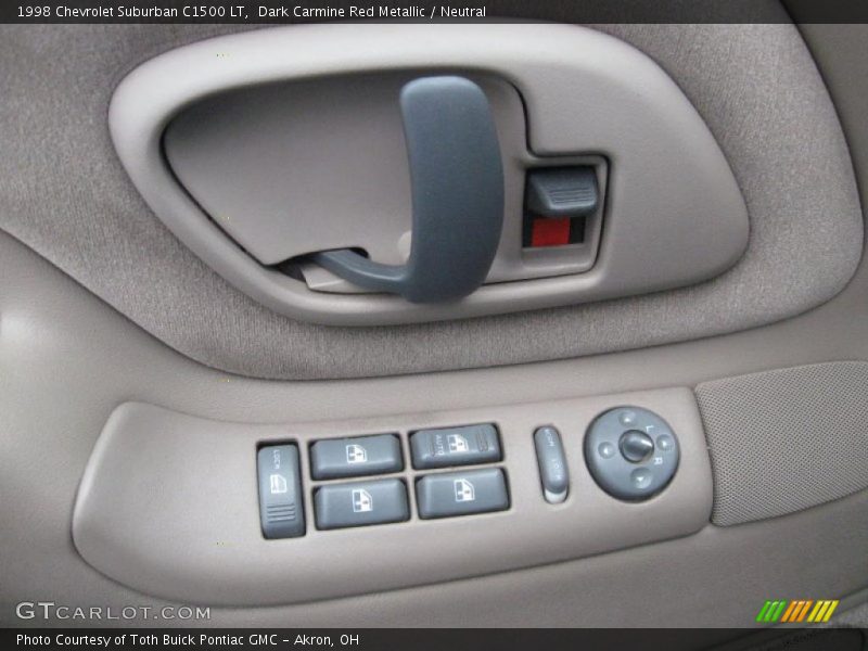 Dark Carmine Red Metallic / Neutral 1998 Chevrolet Suburban C1500 LT