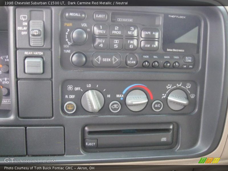 Dark Carmine Red Metallic / Neutral 1998 Chevrolet Suburban C1500 LT