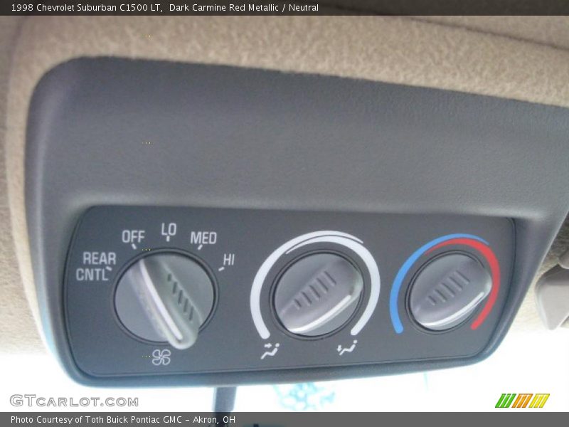 Dark Carmine Red Metallic / Neutral 1998 Chevrolet Suburban C1500 LT