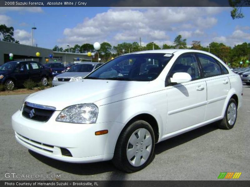 Absolute White / Grey 2008 Suzuki Forenza