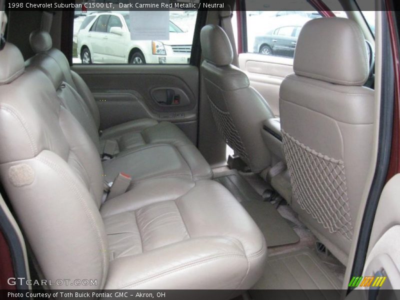 Dark Carmine Red Metallic / Neutral 1998 Chevrolet Suburban C1500 LT