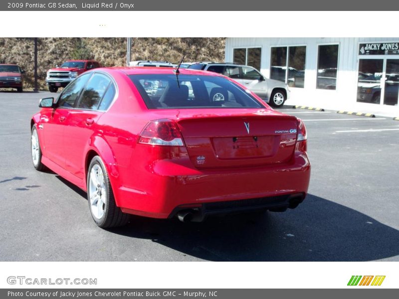 Liquid Red / Onyx 2009 Pontiac G8 Sedan