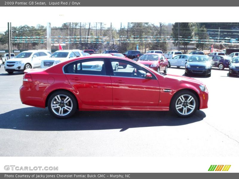 Liquid Red / Onyx 2009 Pontiac G8 Sedan
