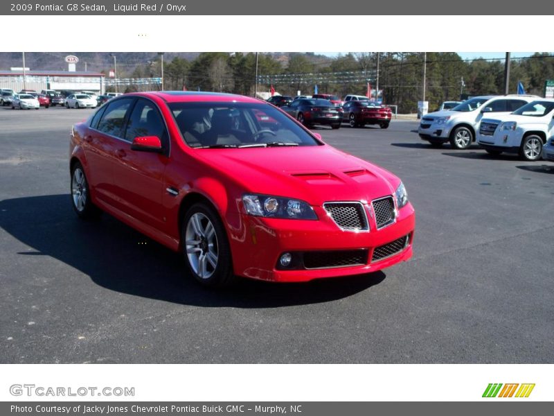 Liquid Red / Onyx 2009 Pontiac G8 Sedan