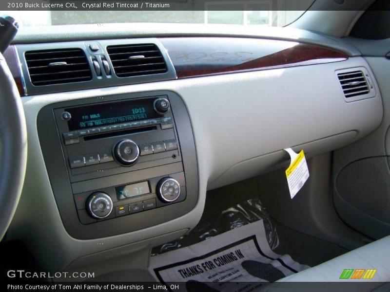 Crystal Red Tintcoat / Titanium 2010 Buick Lucerne CXL