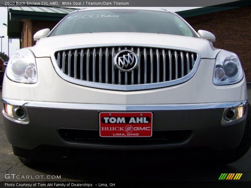 White Opal / Titanium/Dark Titanium 2010 Buick Enclave CXL AWD