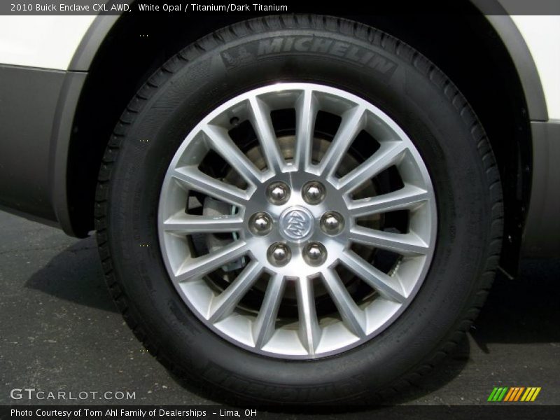 White Opal / Titanium/Dark Titanium 2010 Buick Enclave CXL AWD