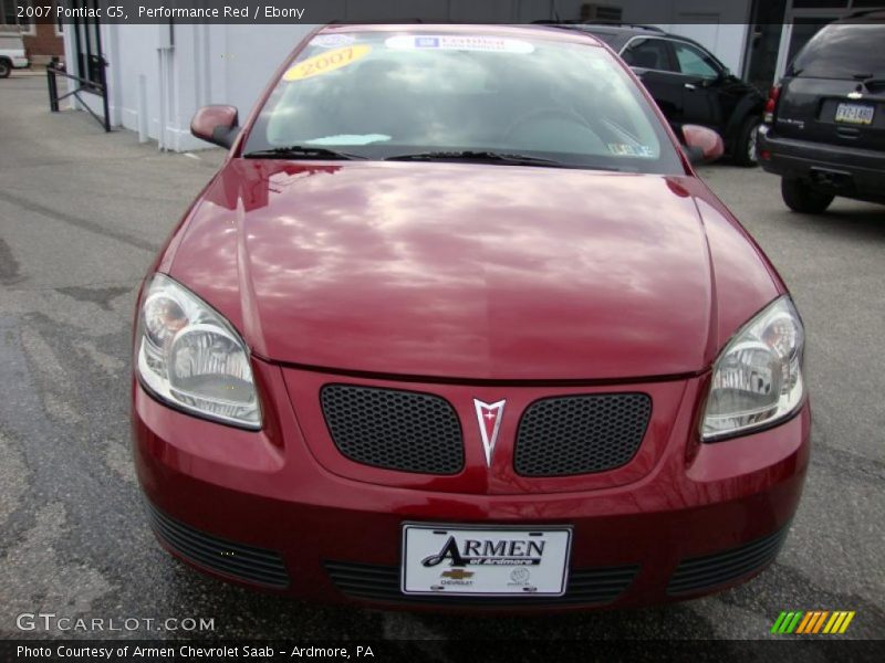 Performance Red / Ebony 2007 Pontiac G5