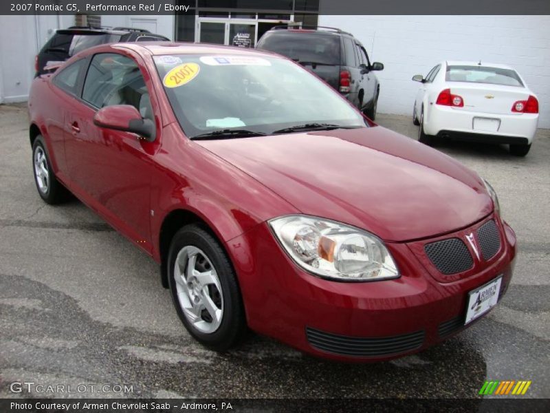 Performance Red / Ebony 2007 Pontiac G5
