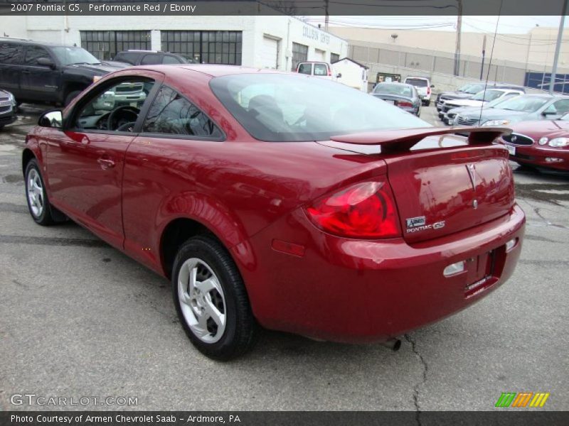 Performance Red / Ebony 2007 Pontiac G5