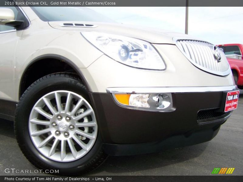 Gold Mist Metallic / Cashmere/Cocoa 2010 Buick Enclave CXL