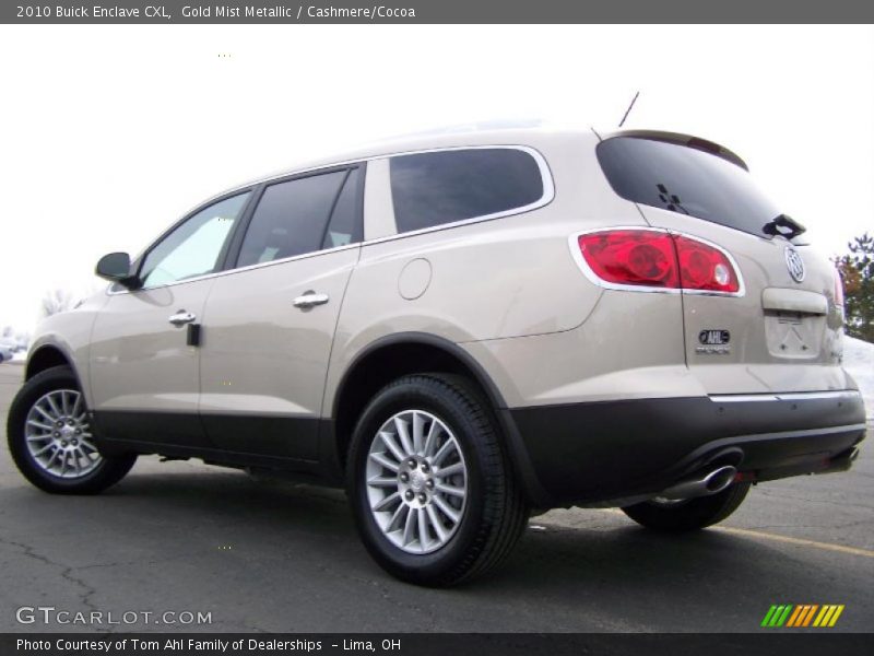 Gold Mist Metallic / Cashmere/Cocoa 2010 Buick Enclave CXL