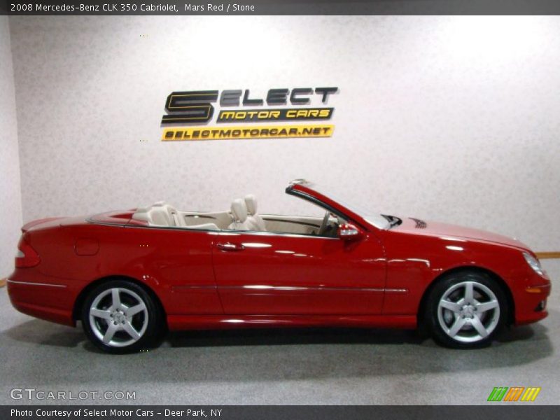 Mars Red / Stone 2008 Mercedes-Benz CLK 350 Cabriolet