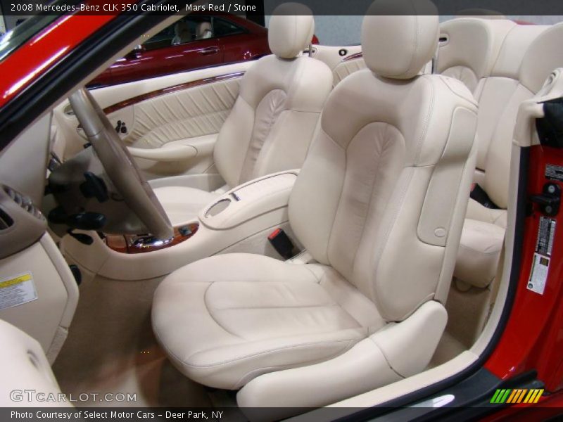 Mars Red / Stone 2008 Mercedes-Benz CLK 350 Cabriolet