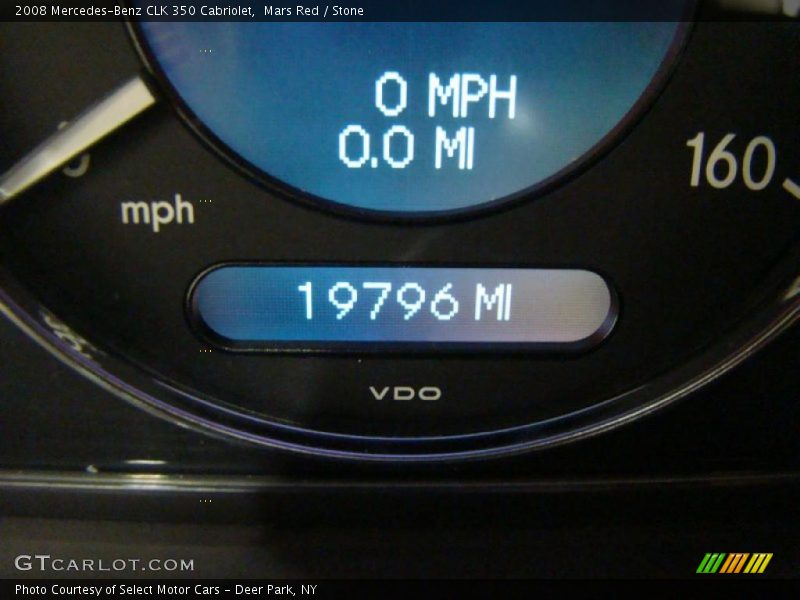 Mars Red / Stone 2008 Mercedes-Benz CLK 350 Cabriolet