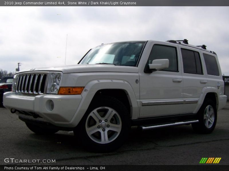 Stone White / Dark Khaki/Light Graystone 2010 Jeep Commander Limited 4x4