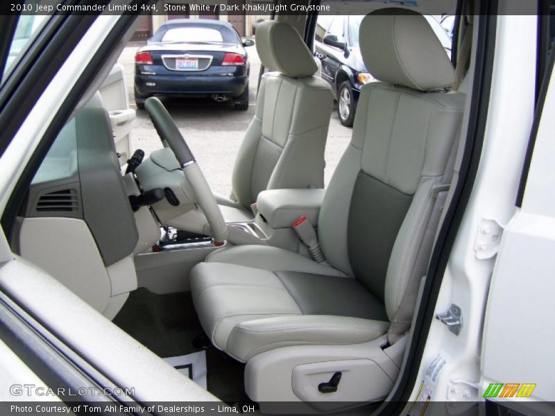 Stone White / Dark Khaki/Light Graystone 2010 Jeep Commander Limited 4x4